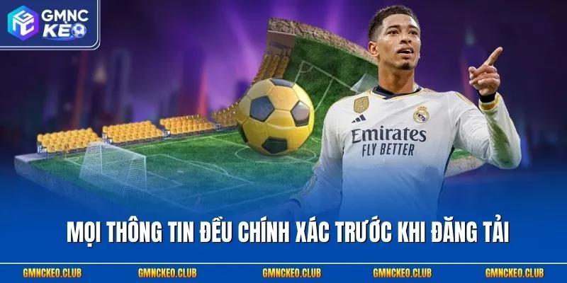 Mọi thông tin đều chính xác trước khi đăng tải