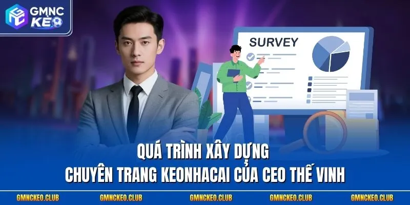CEO Quách Thế Vinh 2 Quá trình xây dựng chuyên trang Keonhacai của CEO Thế Vinh