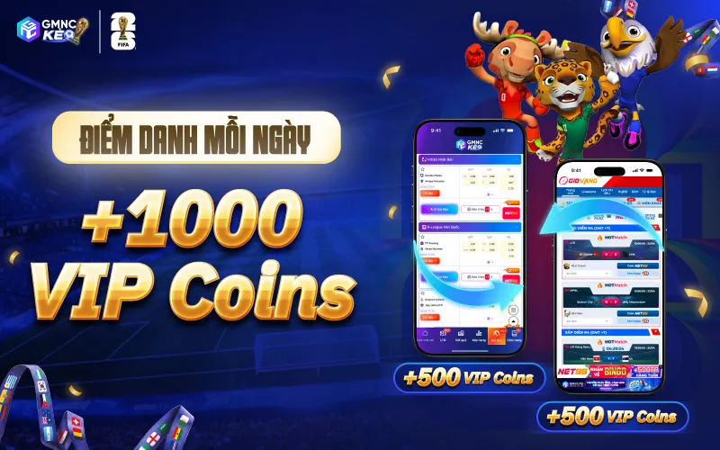 CHỐT KÈO WORLD CUP 2026: CƯỢC THỬ - TRÚNG THẬT, LẤY XE VINFAST VF9 1 Nhận 1.000 Xu Vip miễn phí mỗi ngày mùa World Cup 2026