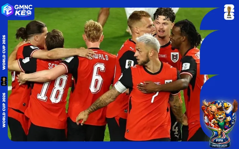 Nhận định đội tuyển Áo tại World Cup 2026 - Tái hiện vũ điệu Gegenpressing 2 Áo đang tạm giữ vị trí thứ 2 tại bảng J, đứng sau Argentina