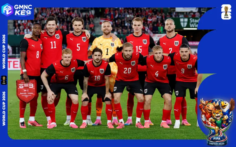 Danh sách cầu thủ đội tuyển Áo tại World Cup 2026