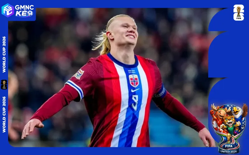 Erling Haaland đang dẫn đầu danh sách ghi bàn của tuyển Na Uy
