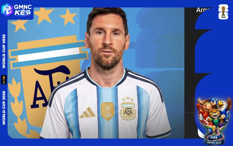 Lionel Messi thi đấu trong màu áo Argentina tại World Cup 2026