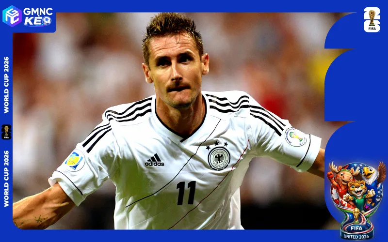 Miroslav Klose - Cầu thủ ghi nhiều bàn thắng nhất tại WC