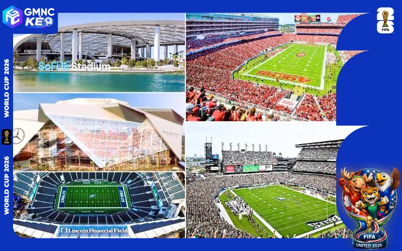 Top 5 sân vận động có sức chứa khủng nhất tại Mỹ mùa WC 2026