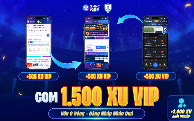 ASEAN Cup 2026: Đua Top Gom Xu VIP Trúng Duy Nhất VinFast VF3 2 Cách điểm danh nhận 1.500 Xu VIP miễn phí mỗi ngày tại GMNCkeo