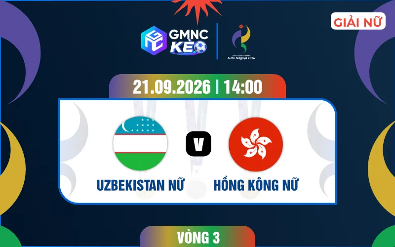 Soi kèo nữ Uzbekistan vs nữ Hongkong 14h00 ngày 21/09/2026 - ASIAD 2026