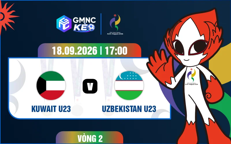 Soi kèo U23 Kuwait vs U23 Uzbekistan 17h00 ngày 18/09/2026 - ASIAD 2026