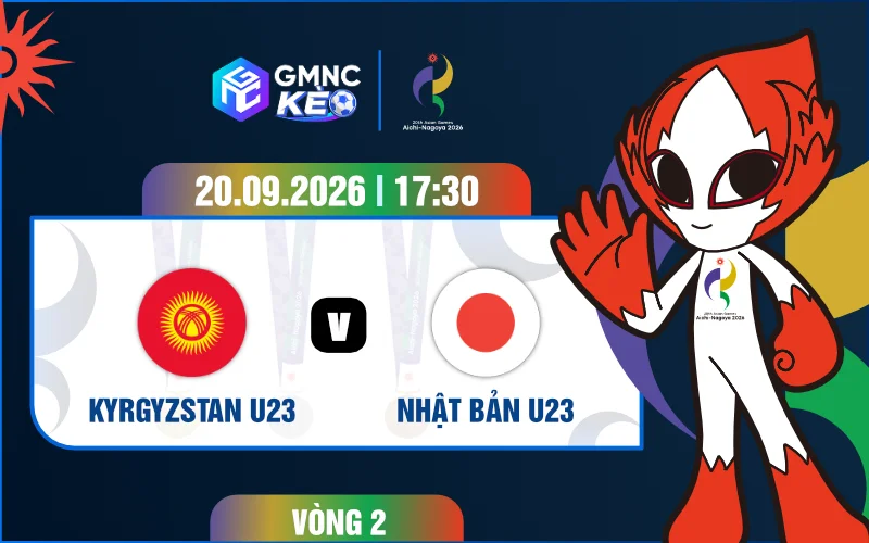 Soi kèo U23 Kyrgyzstan vs U23 Nhật Bản 17h30 ngày 20/09/2026 - ASIAD 2026