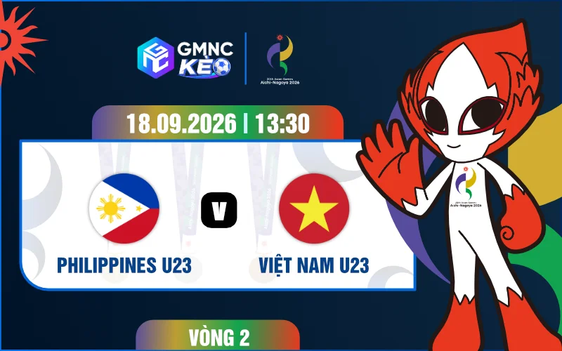 Soi kèo U23 Philippines vs U23 Việt Nam 13h30 ngày 18/09/2026 - ASIAD 2026