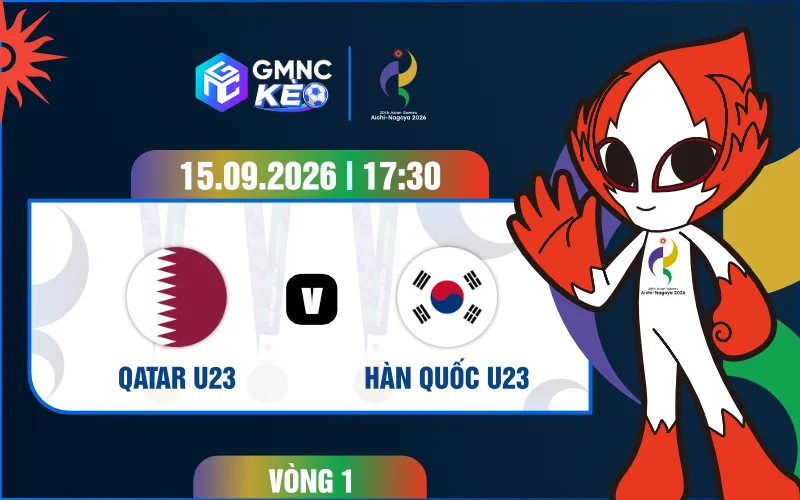 Soi kèo U23 Qatar vs U23 Hàn Quốc 17h30 ngày 15/09/2026 - ASIAD 2026
