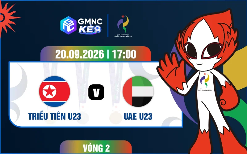 Soi kèo U23 Triều Tiên vs U23 UAE 17h00 ngày 20/09/2026 - ASIAD 2026