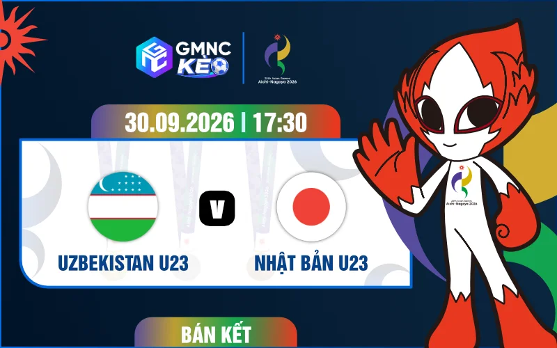 Soi kèo U23 Uzbekistan vs U23 Nhật Bản 17h30 ngày 30/09/2026 – ASIAD 2026
