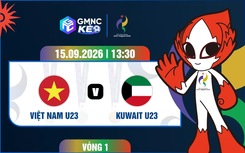 Soi kèo U23 Việt Nam vs U23 Kuwait 13h30 ngày 15/09/2026 - ASIAD 2026