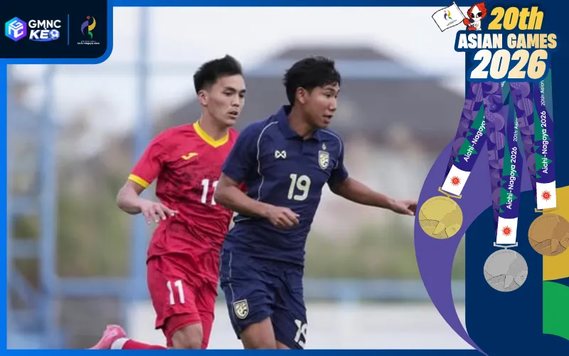Soi kèo U23 Thái Lan vs U23 Kyrgyzstan 14h00 ngày 16/09/2026 - ASIAD 2026 1 U23 Thái Lan và U23 Kyrgyzstan sẵn sàng gặp nhau vào ngày 16/09/2026