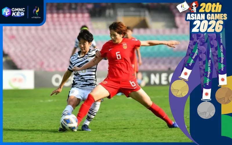 Soi kèo nữ Trung Quốc vs nữ Hàn Quốc 13h00 ngày 02/10/2026 - ASIAD 2026 1 Cuộc tranh huy chương đồng giữa nữ Trung Quốc và nữ Hàn quốc diễn ra vô cùng cân bằng